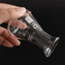 1x Transparent conical flask glass erlenmeyer flask 50ml school lab glassware JR