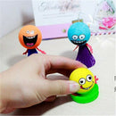 5x Kids Bounce Ball Toys Educational Expressions Push Down Hip Hop Jump Dolls3C