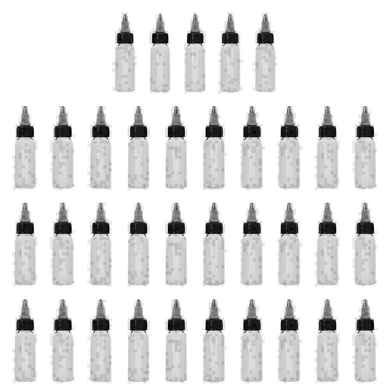 5 PCs 30 ml 1 OZ Twist Cap Empty Plastic Ink Pigment Bottle P7M9 X6O3 O5G3 U2X5