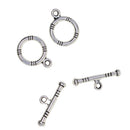 50 Sets Round Loop And Bar OT Toggle Clasp For Jewelry Making Design Repair