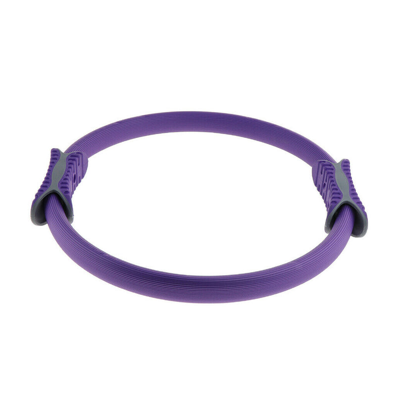 Dual Grip Pilates Ring Full Body Toning Fitness Magic Circle Exercise Purple