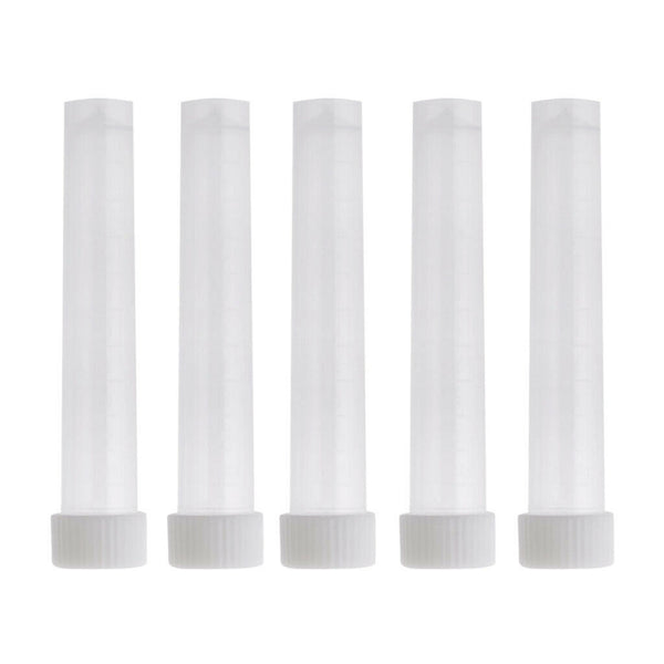 5pcs Premium 10ml Graduated Cryovial Test Tube Sample Vial w/ Screw Caps