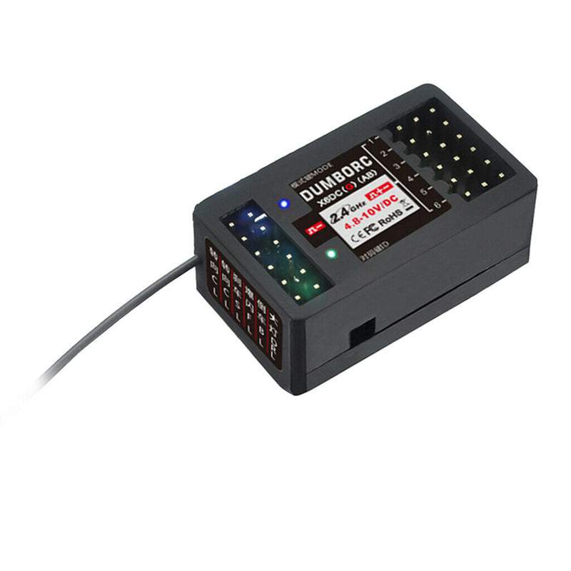 6CH 2.4G X6DCG Receiver with Gyro for X4 X5 X6 Transmitter Radio Controller