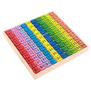 Educational Wooden Teaching Toys 1-100 Digit Cognitive 10X10 Multiplication