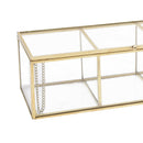 Makeup Organiser Case Cosmetic Display Case 3 Grids Storage Holder Makeup Box