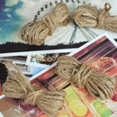10M Twisted Burlap Jute Twine Rope Natural Hemp Linen Gift Decor 1PC Cord E8V4