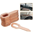 50Pcs Copper Plated Oval Dent Puller Rings Car Body Paintless Lifter Puller K8D9
