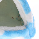 2pcs Guinea Pig House Hammock Bed Hanging Chinchilla Hideout Hut (Blue,Red)
