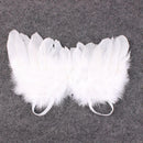 2pcs/set 0-6M Baby Leaf Hairband Feather Angel Wings Newborn Photo Props A