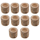 10 x Tree Branch Wooden Candle Holder Tea Light Candlestick for Home Party Decor