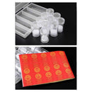 27mm Clear Coin Capsules Holder Cylinder Storage Box for Coin Collectors