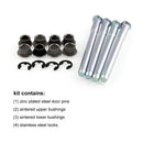 Door Hinge Pins Gasket Sintered Bushings Kit for Chevy S10 & GMC S15 1994 - 2004