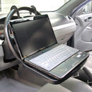 Car Laptop Desk Computer Steering Wheel Work Table Foldable Cup Holder POU