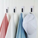 4pcs For Kitchen Wall Hooks Office Self  Clothes Hanging Door Home Decor