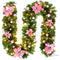 Christmas Rattan with Light 2.7m Garland Xmas Party Decoration (Pink) A#S