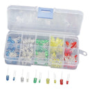 375pcs Emitting Diode LED Bulbs Light Assorted Kit Assortment 2-Pin Bar