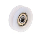 New 6*30*10mm U Groove Metal Shield Nylon Pulley Wheels Roller Ball Bearing 3C