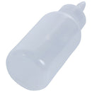 12pcs 100ml transparent Squeeze measuring white dispensing bottle