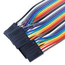 1 Set(5 Pcs,undetachable) 30cm 2.54mm F/F 6 Pin Solderless Colored Breadboa