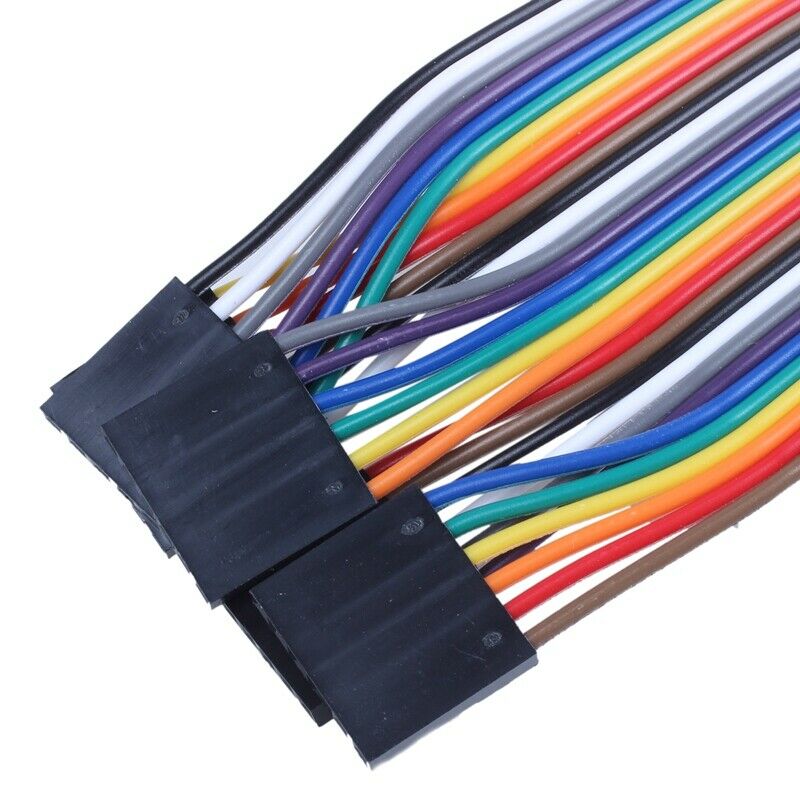 1 Set(5 Pcs,undetachable) 30cm 2.54mm F/F 6 Pin Solderless Colored Breadboa