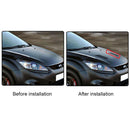Universal Car Hood Vent Air Intake Louver Cooling Panel Trim Set Matte-Black
