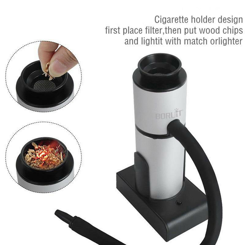 Smoker Gun Infuser Set - Infuse Cold Smoke for Food, Cocktail, Drinks - Includes