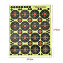 160pcs Shooting Targets 2'' Reactive Splatter Glow Florescent Paper Target