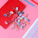 24pcs Cute Colorful Metal Binder Clips File Paper Clip Office Supplies 19mm â„–[