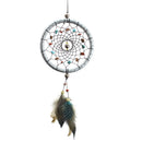 Dream Catcher with Feathers Bead Car Wall Hanging Decoration Ornament Craft Gift