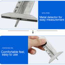 Portable Tire Tread Depth Gauge Stainles Steel Inspection Tire Safety Tire Ruler