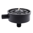 1/2" PT Male Thread Black Plastic 10cm Dia Filter Silencer for Air Compress