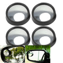 4X Auto Car Adjustable Side Rearview Blind Spot Rear View Auxiliary Mirror