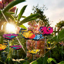 15PCS/Lot Artificial Simulation Butterfly Stakes Garden Outdoor DecorationsB Kw