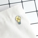 Brooches And Pins Cartoon Light Bulb Pins Backpack Shirt Jeans Decorative W