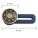 Metal Silicone Button Adjustable Detachable Jeans Button for Clothing (9) A