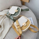 Women'S Contrast Crossbody Bag Mini Shoulder Bag Women'S Pu Travel Wallet A
