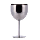 380ML High Quality Brilliant Stainless Steel Wine Glass Wine Tasting Goblet