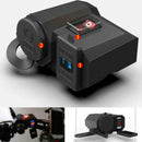 Waterproof 12v / 24v Motorcycle USB Charger Adapter Socket And Voltmeter D TTL