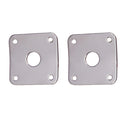 Lovoski 4 Pieces Metasl Jack Plate Cover LP Guitar Jack Plate Accessories