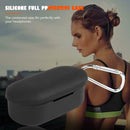 Soft Silicone Earphone Case Anti-shock Protective Cover for QCY T2C (Black) A