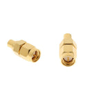 2Pcs SMAJ-MCXK RF Connector Adapter, SMA Male Plug to MCX Female Jack Straight