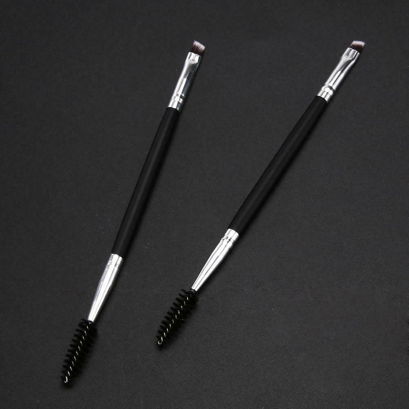 6pcs Double Ended Eyebrow Brush Eyelash Brush Wooden Handle Eye Makeup Tool