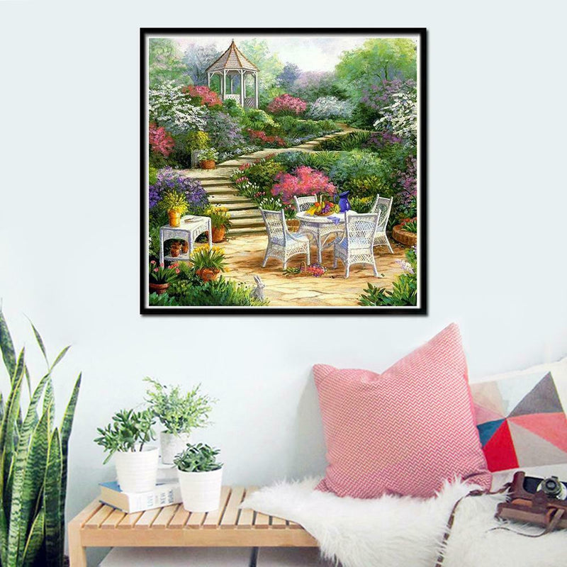 5D DIY Full Drill Diamond Painting Garden Cross Stitch Embroider Mosaic Kit