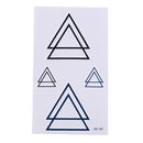 Design Geometry Tattoo Removable Waterproof Stickers DIY Body Art Tatoo Hot .AU