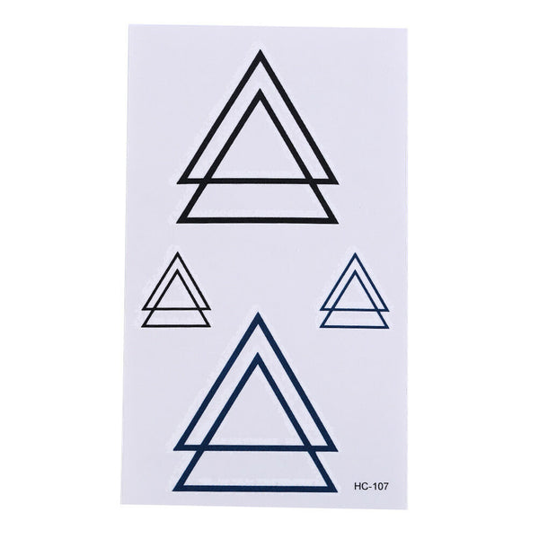 Design Geometry Tattoo Removable Waterproof Stickers DIY Body Art Tatoo Hot .AU
