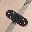 Zinc Alloy Folding Table Furniture Hardware Accessories Door Hinge (Black) A
