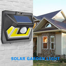 54LED COB Solar Power Motion Sense Light 3 Side Luminous Outdoor Waterproof Lamp
