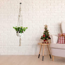 2pcs Retro Plant Flowerpot Weave Rope Hanging Basket Garden Home Decoration