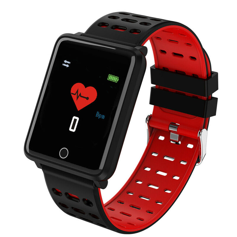 Electronic Sports Bluetooth Smart Watch Alarm Clock 180mAh Men Women Red