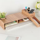 Multi-Function Desktop Monitor Stand Computer Screen Riser Desk Organizer L